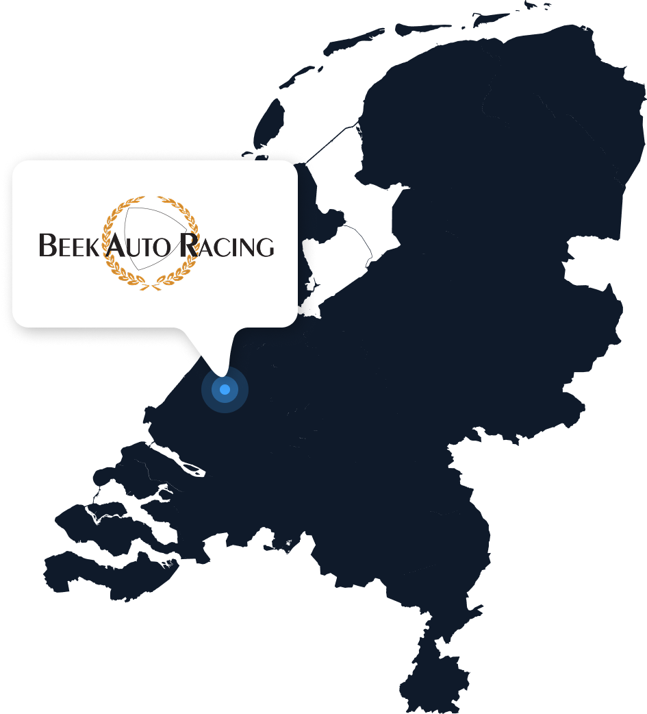Kaart van Nederland met locatie Den Haag